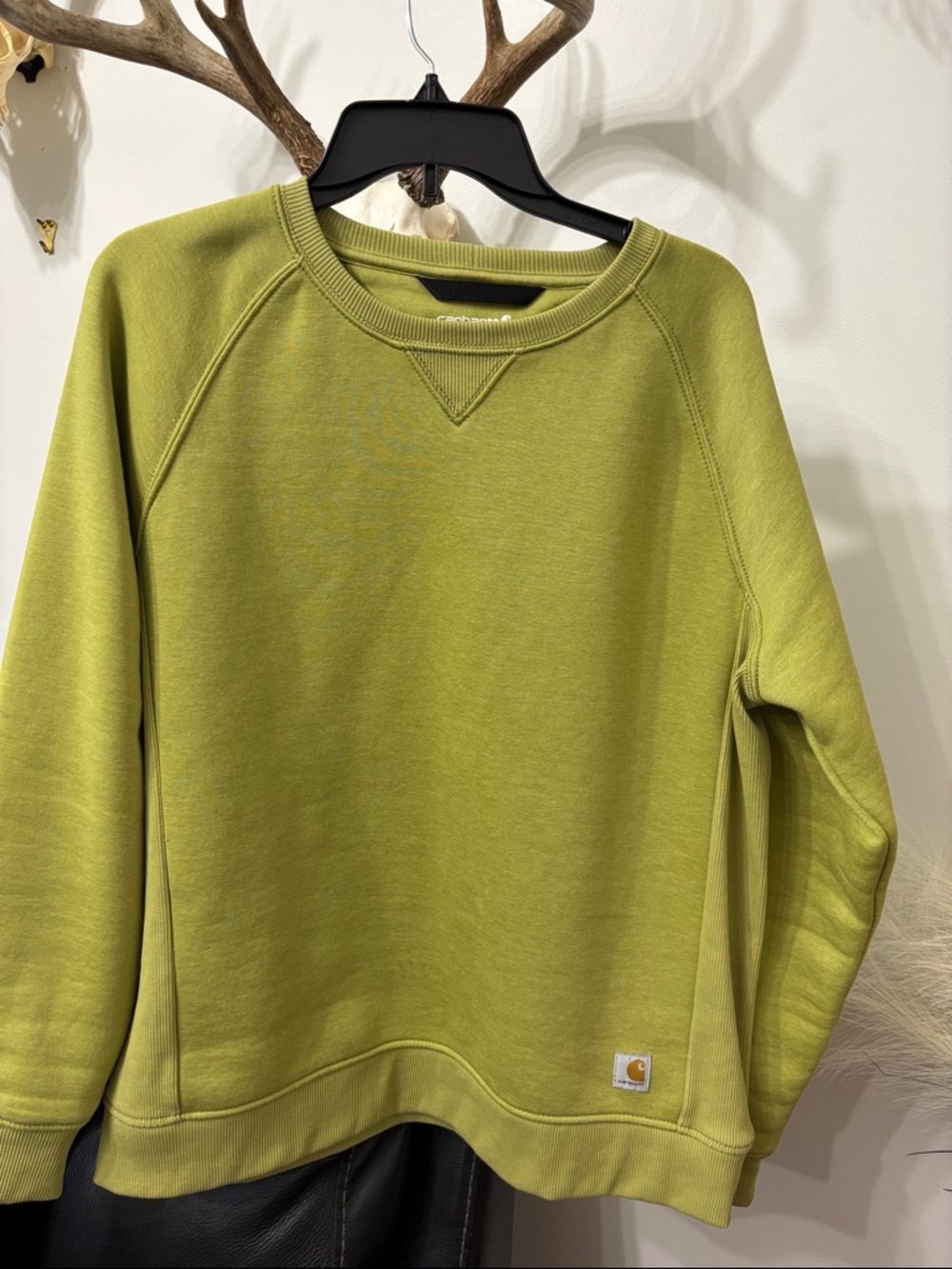 Carhartt Lime Green Crewneck Sweatshirt - Women's